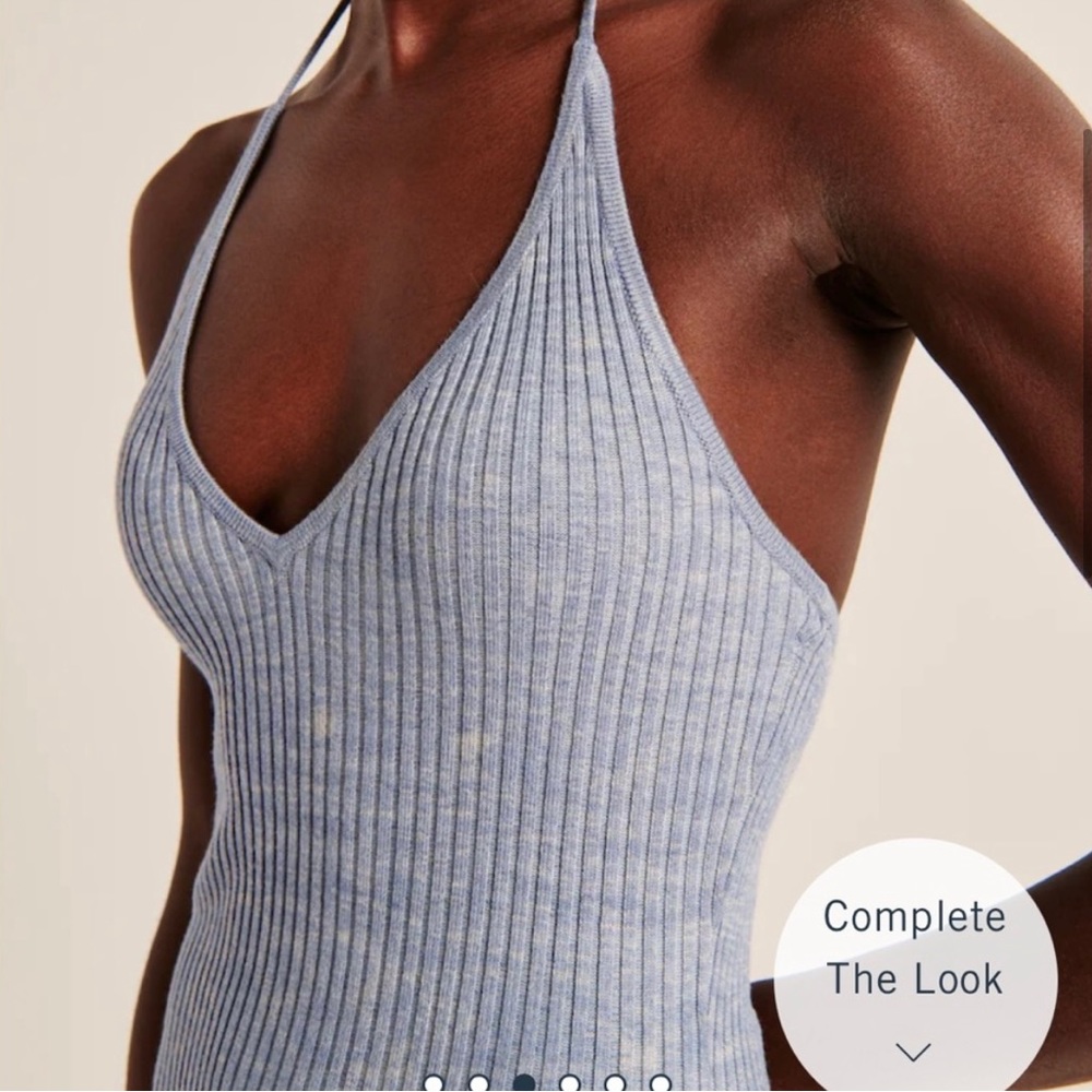 Abercrombie ribbed halter mini dress
